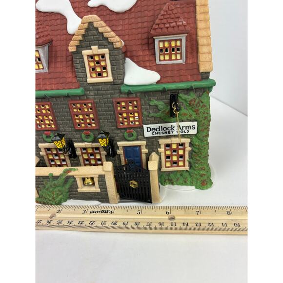 Department 56 Dickens Village Dedlock Arms 3rd Edition 1994 lighted inn - Picture 8 of 11